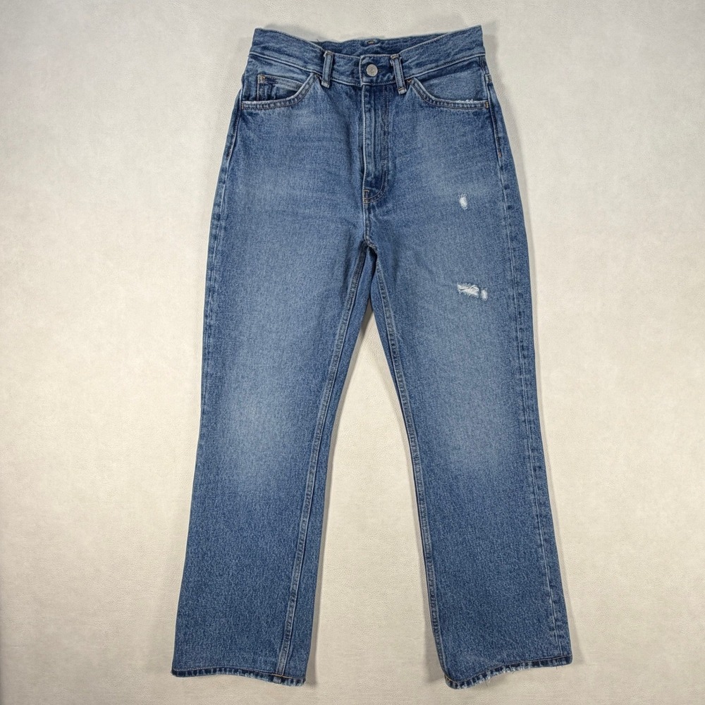Acne Studios 1977 Vintage Blue Straight Leg High Rise‎ Jeans Womens 28